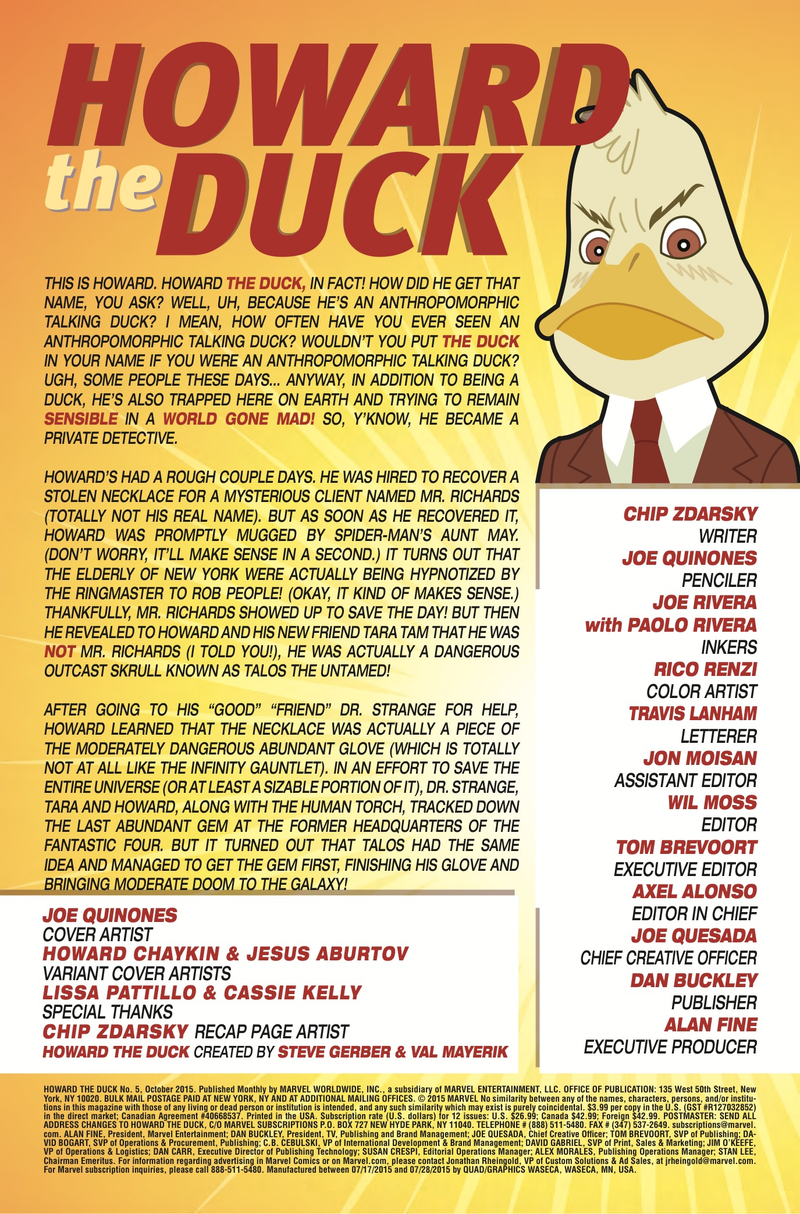 Illustration for article titled Exclusive Marvel preview: Heroes unite against The Abundant Glove in Howard The Duck #5